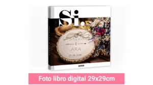 Álbum digital personalizado 29x29cm. de fotos impresas.