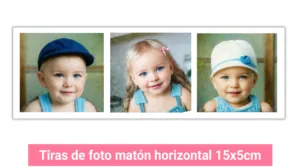 Imprimir fotos como tiras de foto matón horizontal.