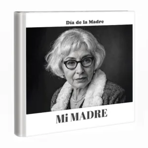 Álbum de fotos impreso con diseño personalizado 20x20cm Día de la madre.