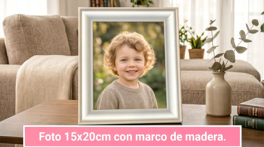 Foto con marco 15x20cm